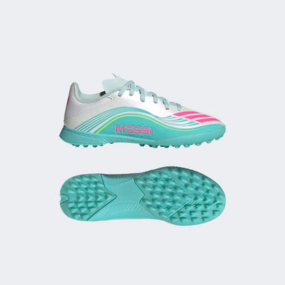 Zapatillas Adidas F50 Messi League TF Unisex - Fútbol | JQ0944 Plateado