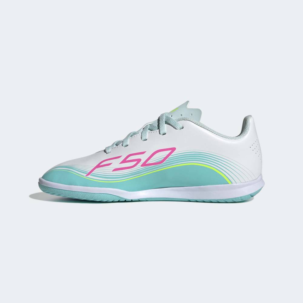 Zapatillas Adidas F50 Messi Club IN Unisex - Fútbol | JQ0948 Plateado