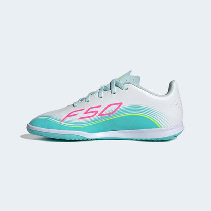 Zapatillas Adidas F50 Messi Club IN Unisex - Fútbol | JQ0948 Plateado