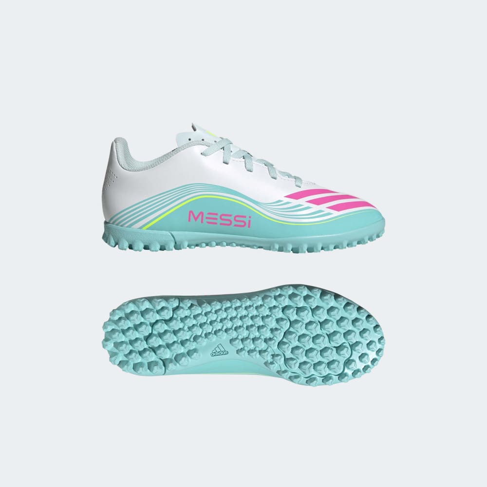 Zapatillas Adidas F50 Messi Club TF Unisex - Fútbol | JQ0949 Plateado
