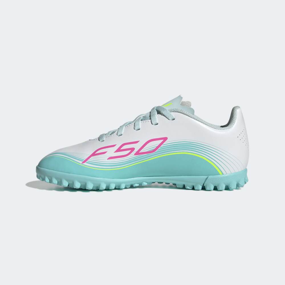 Zapatillas Adidas F50 Messi Club TF Unisex - Fútbol | JQ0949 Plateado