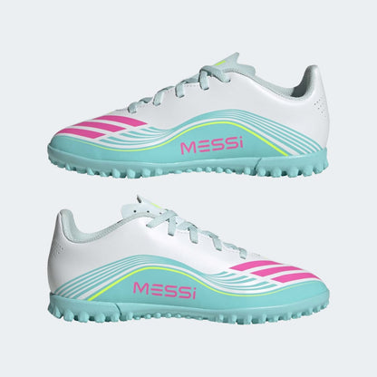 Zapatillas Adidas F50 Messi Club TF Unisex - Fútbol | JQ0949 Plateado