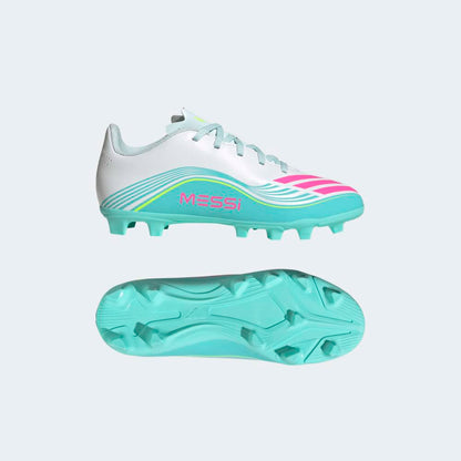 Zapatillas Adidas F50 Messi Club FG/MG Unisex - Fútbol | JQ0950 Plateado