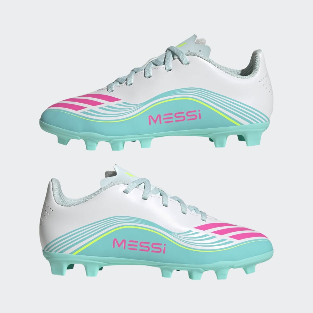 Zapatillas Adidas F50 Messi Club FG/MG Unisex - Fútbol | JQ0950 Plateado