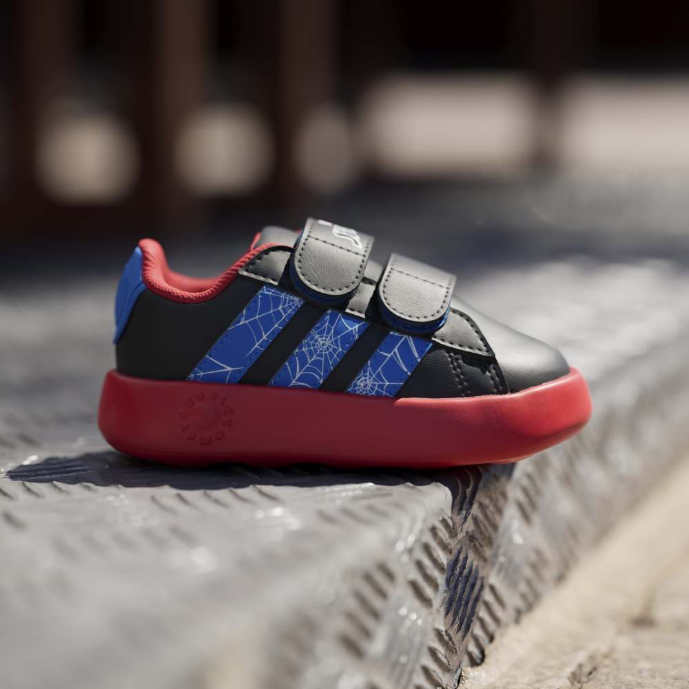 Zapatillas Adidas Grand Court Spider-Man Niños - Urbano | JQ7828 Negro