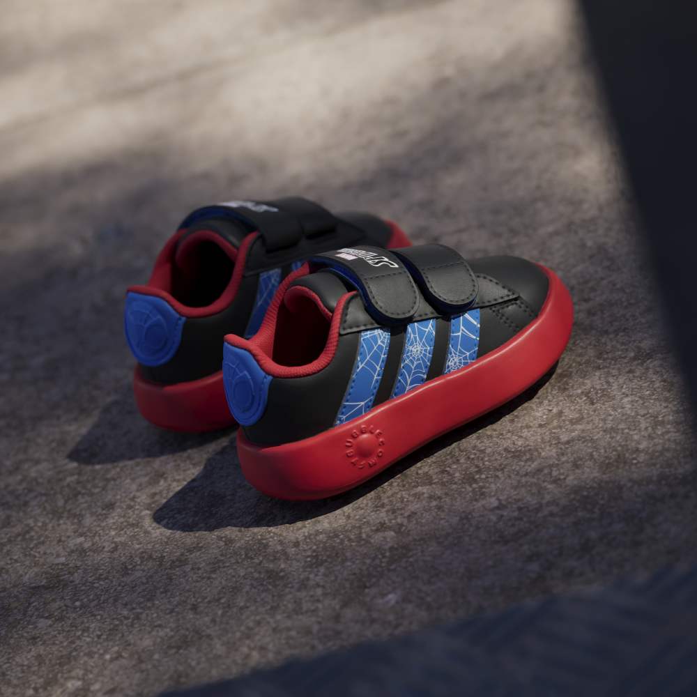 Zapatillas Adidas Grand Court Spider-Man Niños - Urbano | JQ7828 Negro