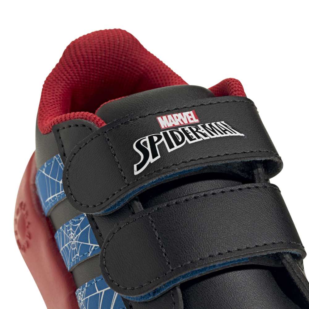 Zapatillas Adidas Grand Court Spider-Man Niños - Urbano | JQ7828 Negro
