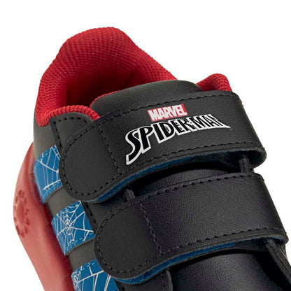 Zapatillas Adidas Grand Court Spider-Man Niños - Urbano | JQ7828 Negro