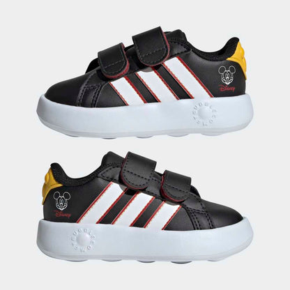 Zapatillas Adidas Disney Mickey Mouse Grand Court Niños - Urbano | JQ8071 Negro