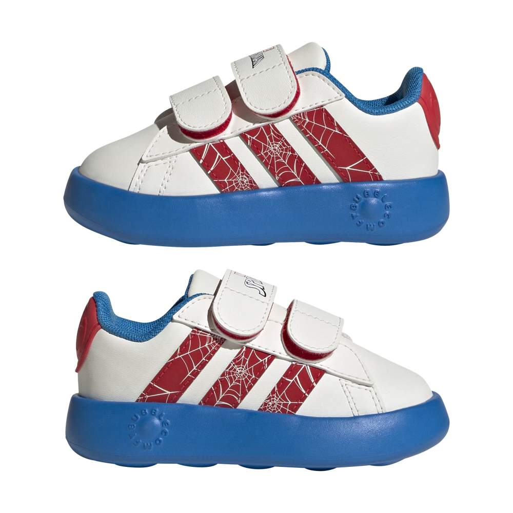 Zapatillas Adidas Grand Court Spider-Man Niños - Urbano | JQ8072 Blanco