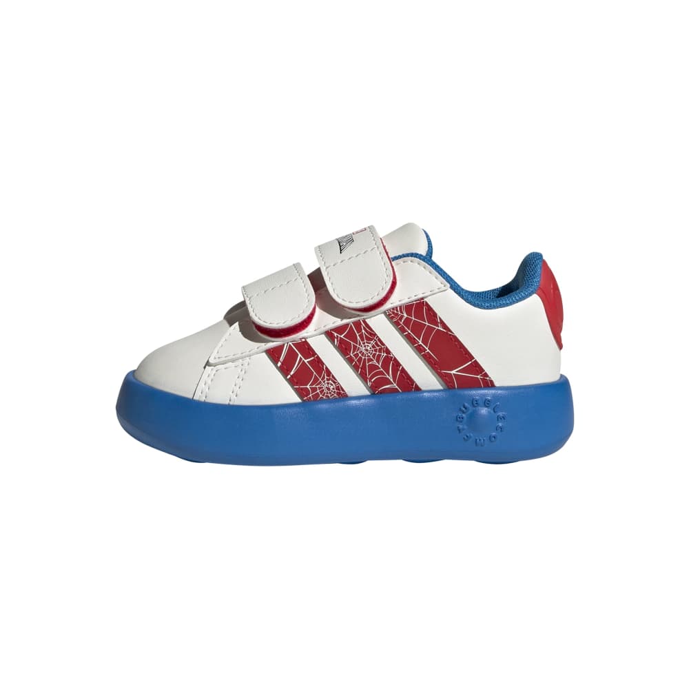 Zapatillas Adidas Grand Court Spider-Man Niños - Urbano | JQ8072 Blanco