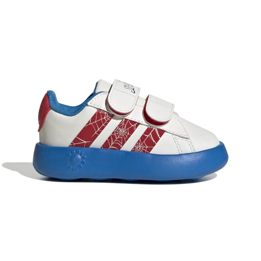 Zapatillas Adidas Grand Court Spider-Man Niños - Urbano | JQ8072 Blanco