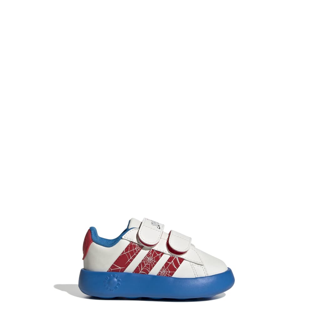 Zapatillas Adidas Grand Court Spider-Man Niños - Urbano | JQ8072 Blanco