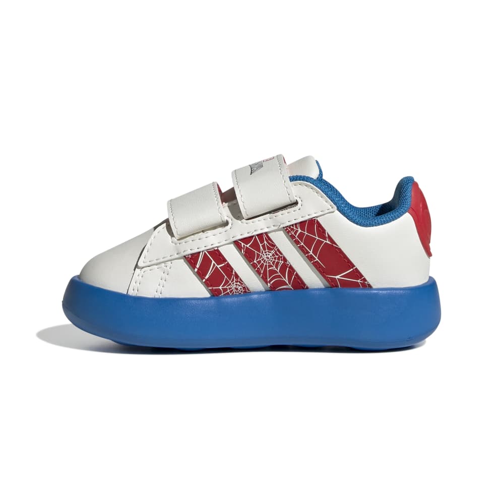 Zapatillas Adidas Grand Court Spider-Man Niños - Urbano | JQ8072 Blanco