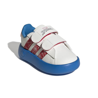 Zapatillas Adidas Grand Court Spider-Man Niños - Urbano | JQ8072 Blanco