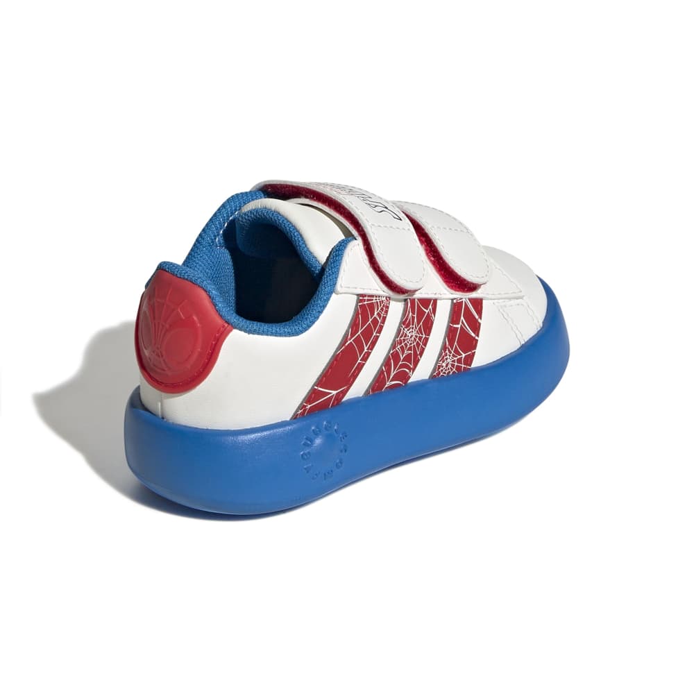 Zapatillas Adidas Grand Court Spider-Man Niños - Urbano | JQ8072 Blanco
