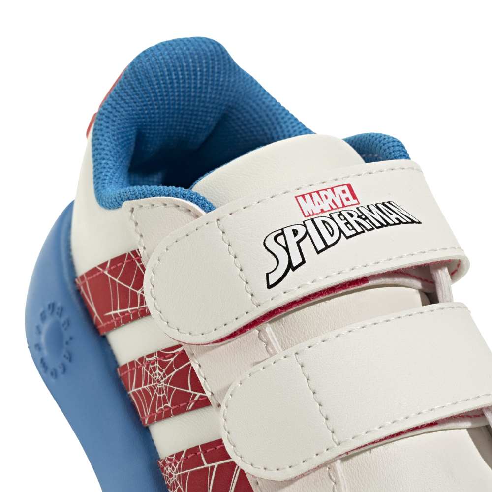 Zapatillas Adidas Grand Court Spider-Man Niños - Urbano | JQ8072 Blanco