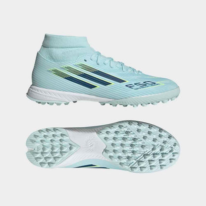 Zapatillas Adidas F50 Sparkfusion League TF Mujer - Fútbol | JR9003 Celeste