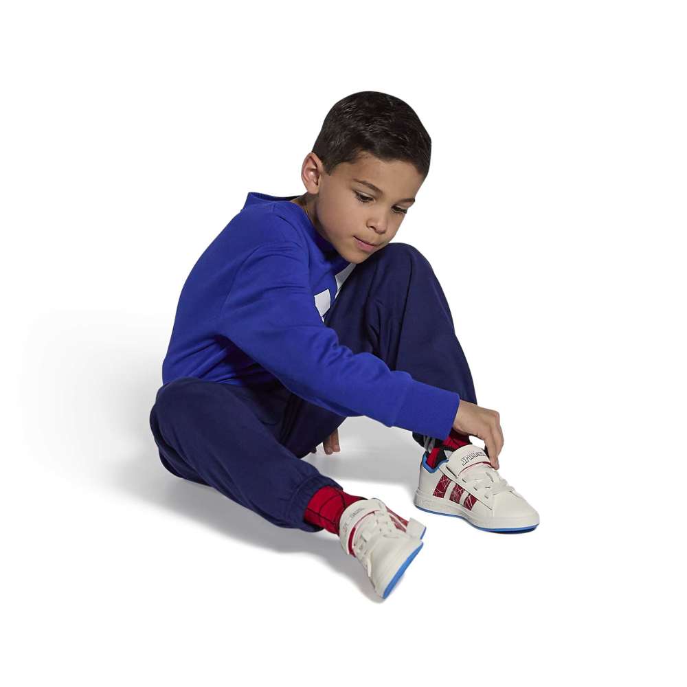 Zapatillas Adidas Grand Court Spider-Man Niños - Urbano | JS0778 Blanco