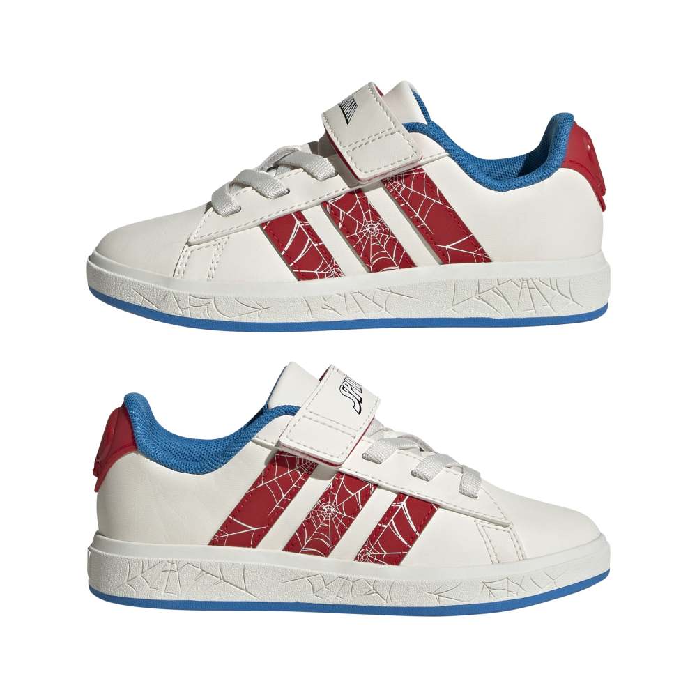 Zapatillas Adidas Grand Court Spider-Man Niños - Urbano | JS0778 Blanco