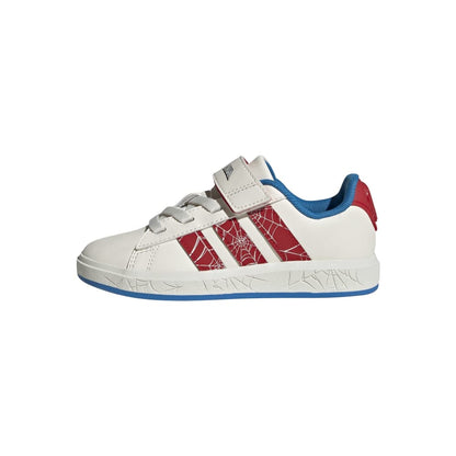 Zapatillas Adidas Grand Court Spider-Man Niños - Urbano | JS0778 Blanco