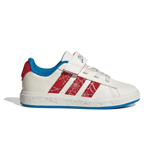 Zapatillas Adidas Grand Court Spider-Man Niños - Urbano | JS0778 Blanco