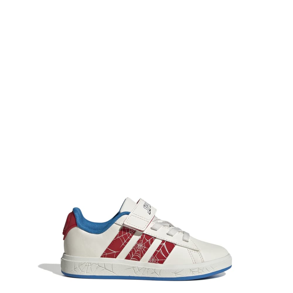 Zapatillas Adidas Grand Court Spider-Man Niños - Urbano | JS0778 Blanco