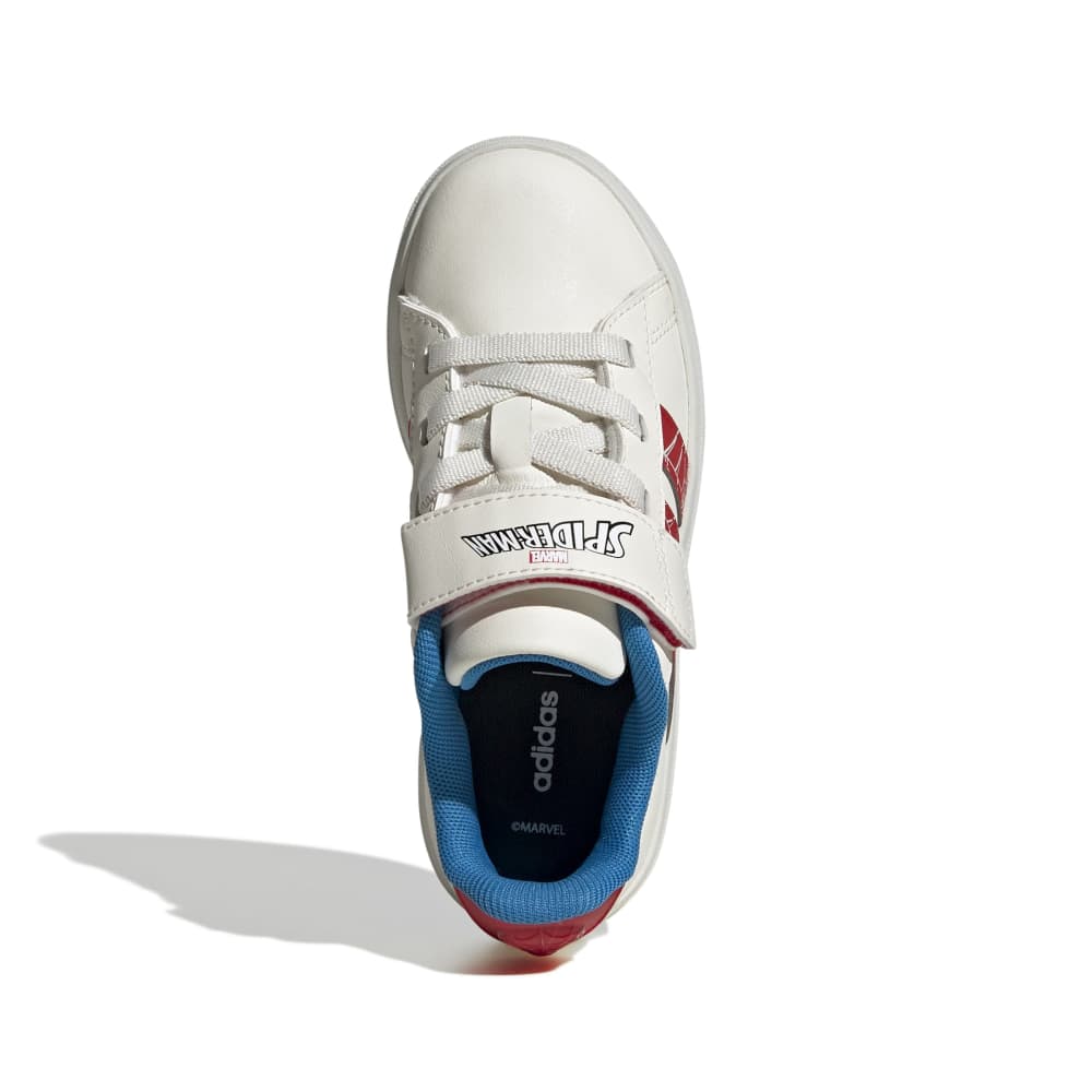 Zapatillas Adidas Grand Court Spider-Man Niños - Urbano | JS0778 Blanco