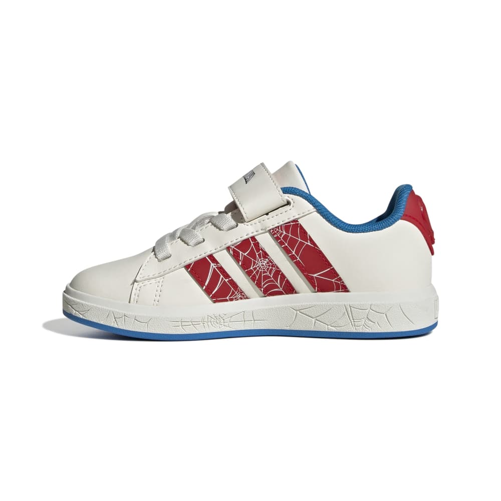 Zapatillas Adidas Grand Court Spider-Man Niños - Urbano | JS0778 Blanco