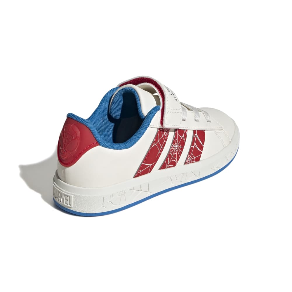 Zapatillas Adidas Grand Court Spider-Man Niños - Urbano | JS0778 Blanco