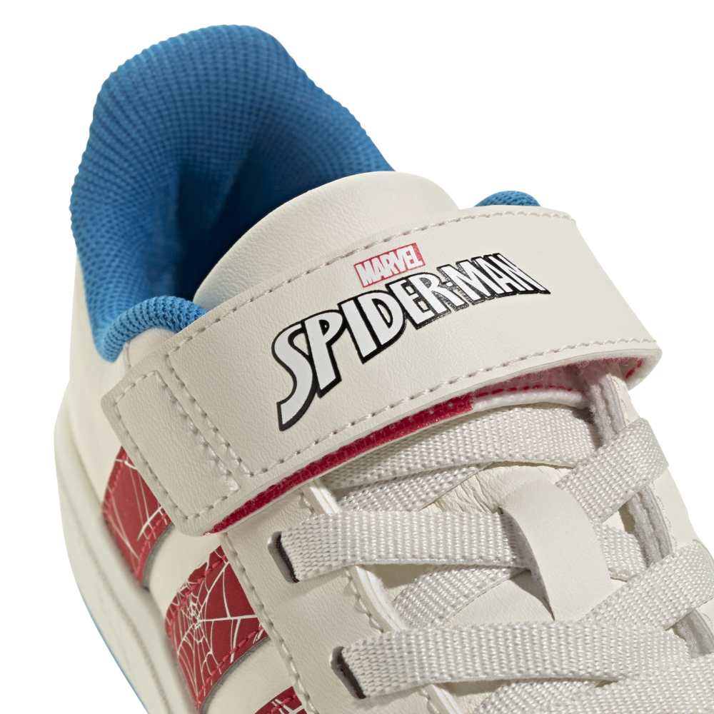 Zapatillas Adidas Grand Court Spider-Man Niños - Urbano | JS0778 Blanco