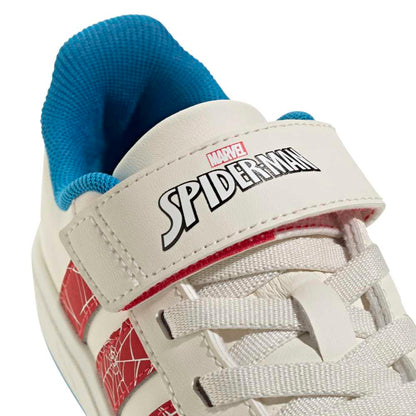 Zapatillas Adidas Grand Court Spider-Man Niños - Urbano | JS0778 Blanco