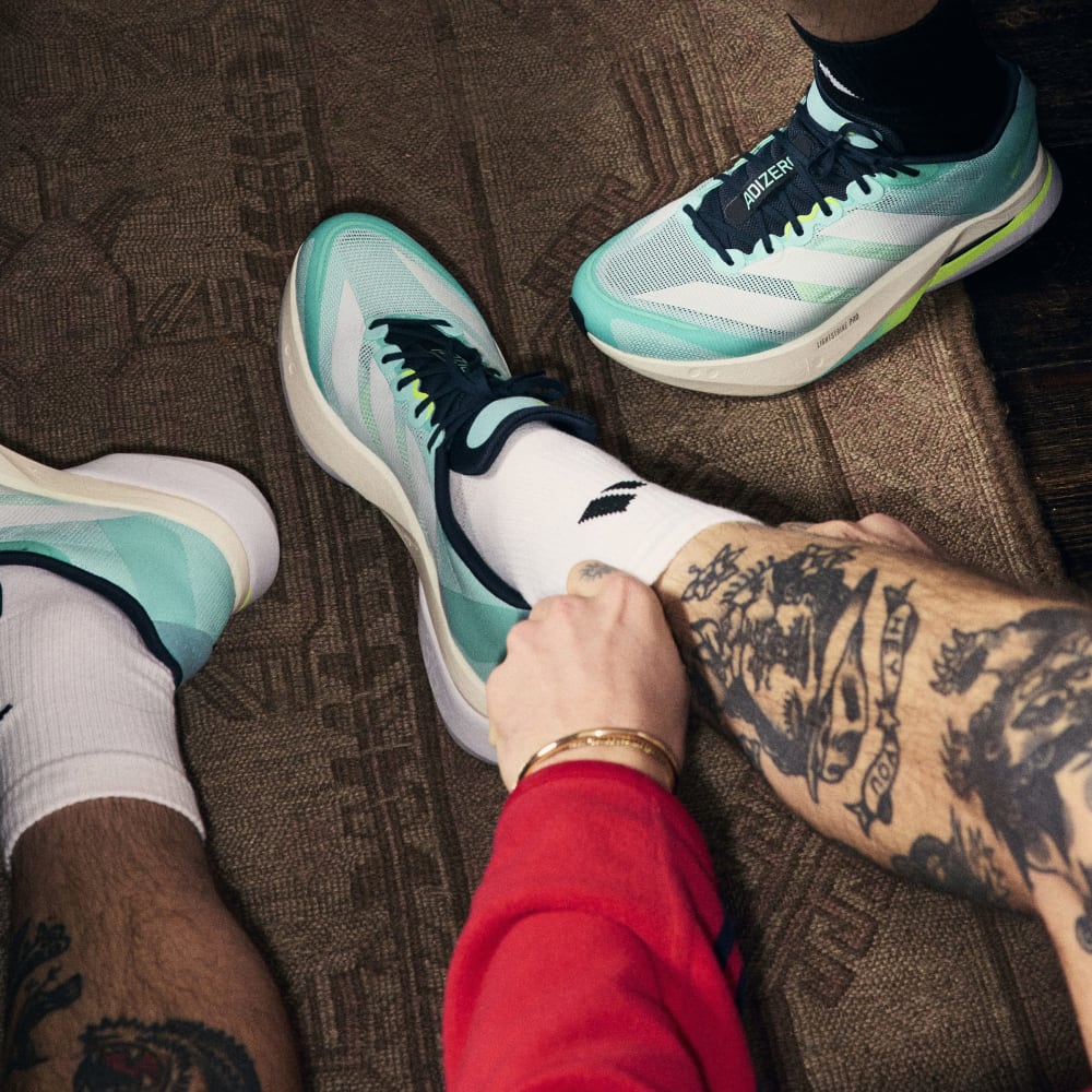 Adidas Adizero Boston 13 Hombre - Running | JS4945 Flash Aqua