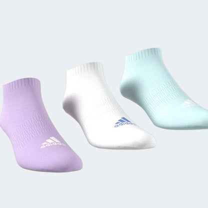 Medias Adidas T SPW LOW 3P Unisex - Urbano | JW5284 Rosa/Verde/Blanco