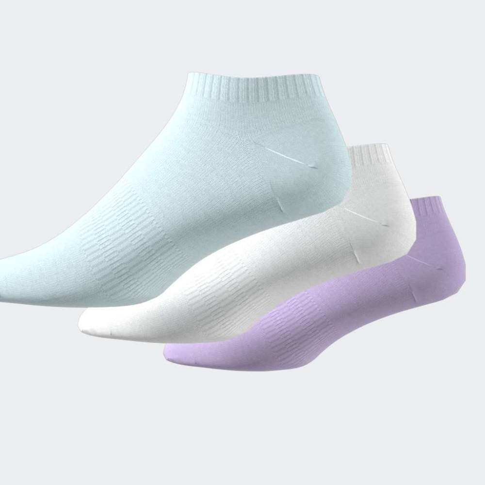Medias Adidas T SPW LOW 3P Unisex - Urbano | JW5284 Rosa/Verde/Blanco