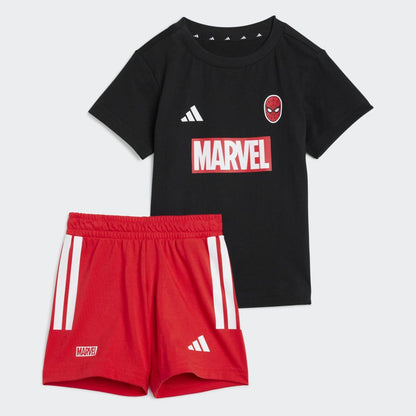 Conjunto Adidas I MRVL SM T SET Unisex - Urbano | JW9968 Negro/Rojo