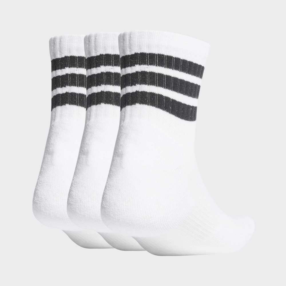 Medias Adidas 3S ESS C Mid 3P Unisex - Urbano | JZ0529 Blanco