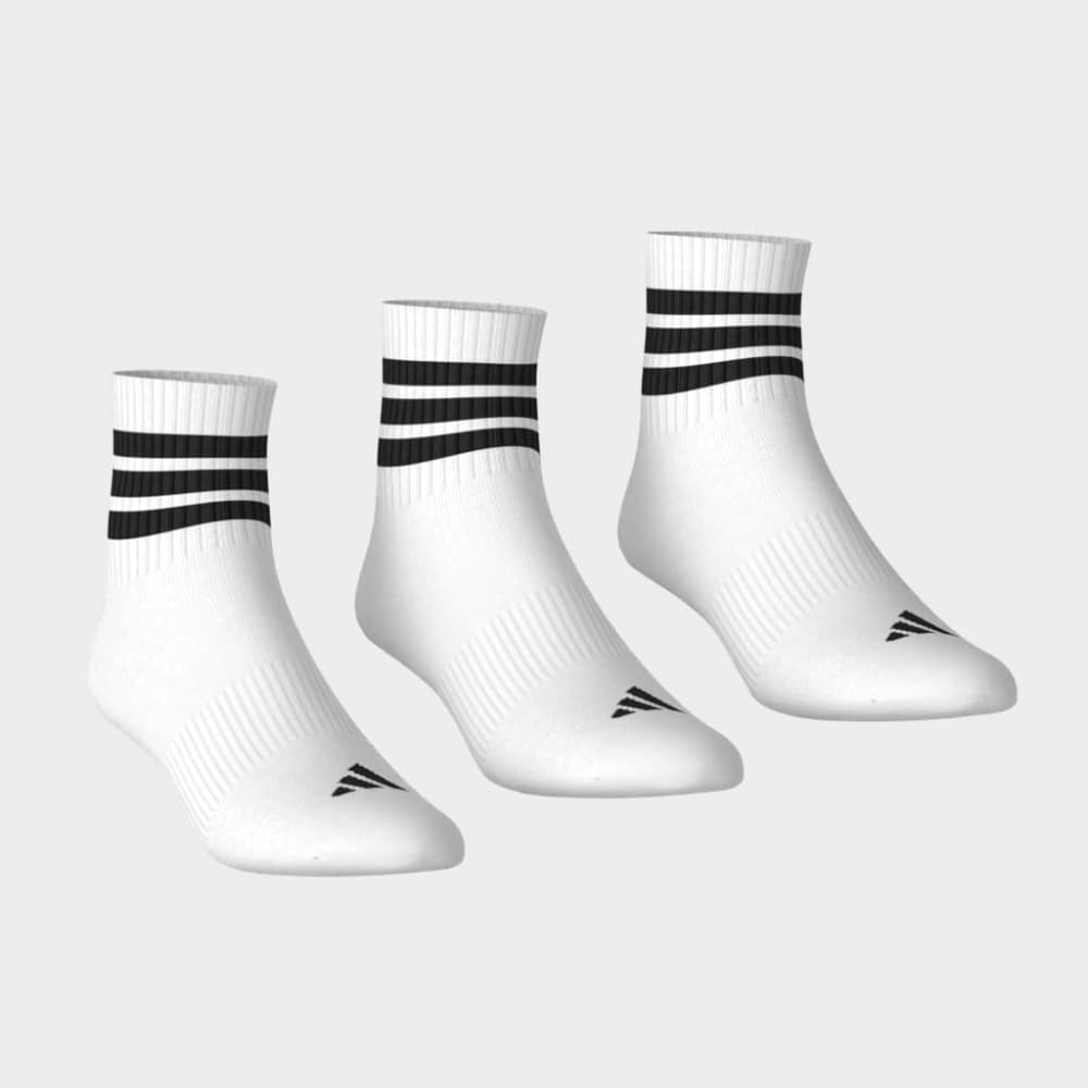 Medias Adidas 3S ESS C Mid 3P Unisex - Urbano | JZ0529 Blanco