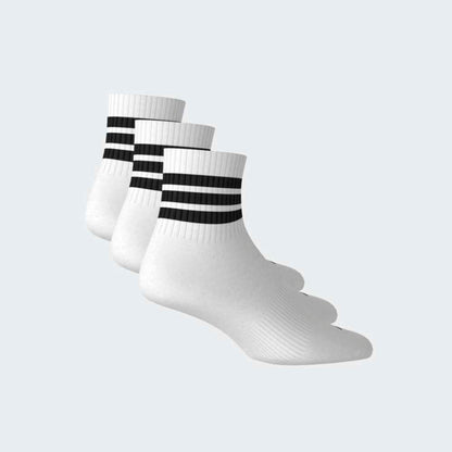 Medias Adidas 3S ESS C Mid 3P Unisex - Urbano | JZ0529 Blanco