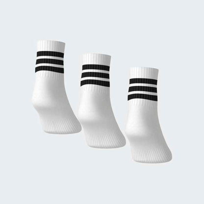 Medias Adidas 3S ESS C Mid 3P Unisex - Urbano | JZ0529 Blanco