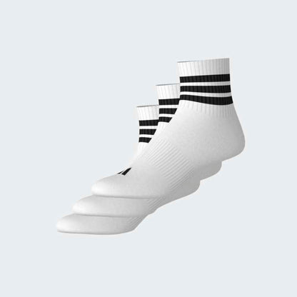 Medias Adidas 3S ESS C Mid 3P Unisex - Urbano | JZ0529 Blanco