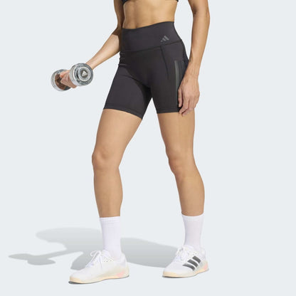 Licras Cortas Adidas OPT 3S L Mujer - Trainning | JZ1100 Negro