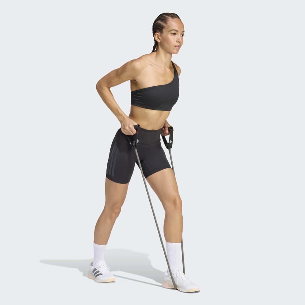 Licras Cortas Adidas OPT 3S L Mujer - Trainning | JZ1100 Negro