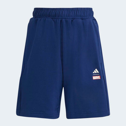 Conjunto Adidas LK MRVL SM TSET Unisex - Urbano | JZ3544 Blanco/Azul