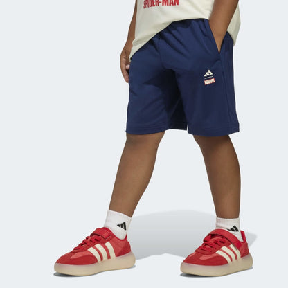 Conjunto Adidas LK MRVL SM TSET Unisex - Urbano | JZ3544 Blanco/Azul