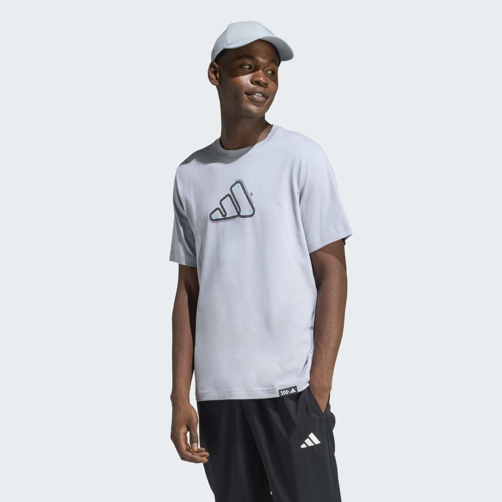 Polo Adidas Graphic Motorsport Track Hombre - Urbano | JZ5051 Blanco