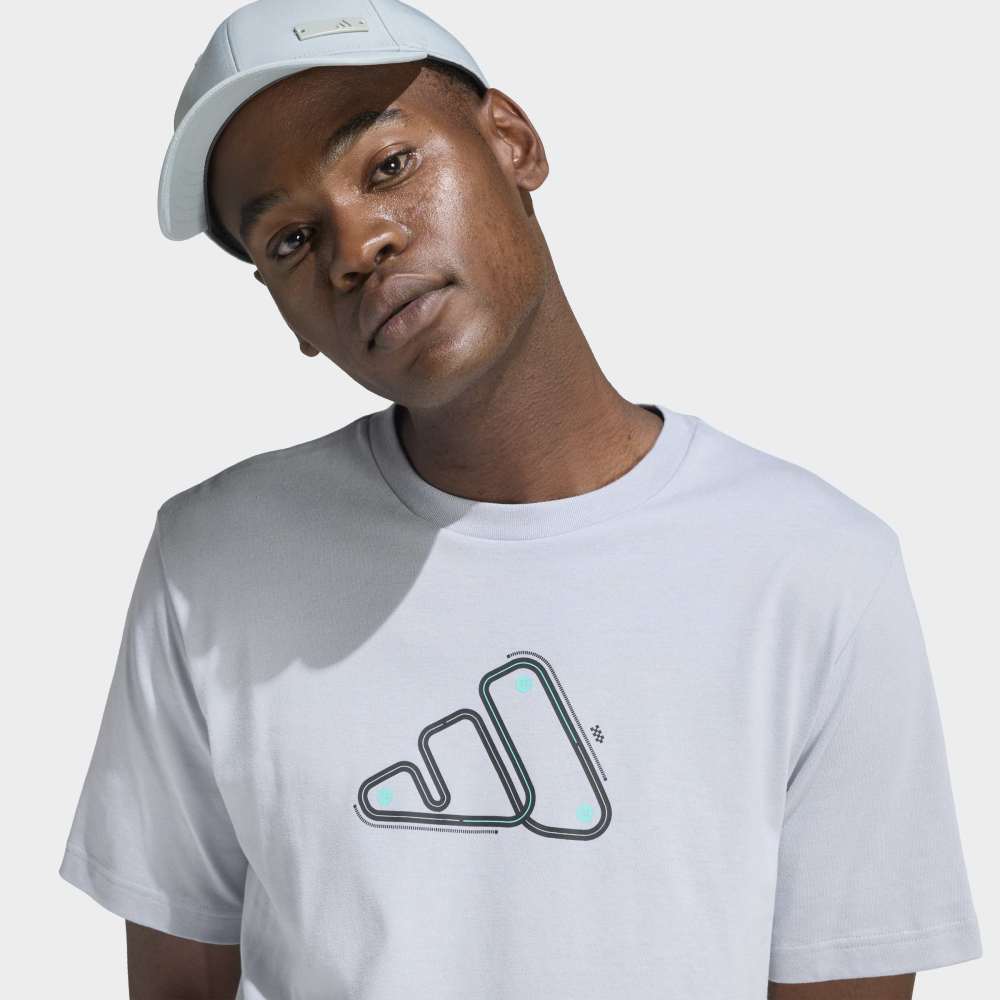 Polo Adidas Graphic Motorsport Track Hombre - Urbano | JZ5051 Blanco