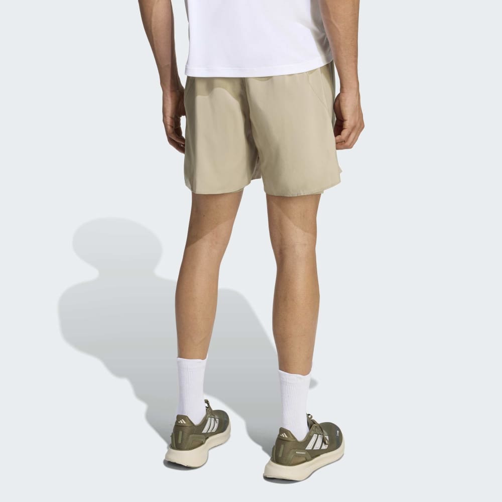 Shorts Adidas Run ESS 2 en 1 Hombre - Running | JZ7776 Beige