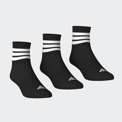 Medias Adidas 3S ESS C Mid 3P Unisex - Urbano | KC9617 Negro