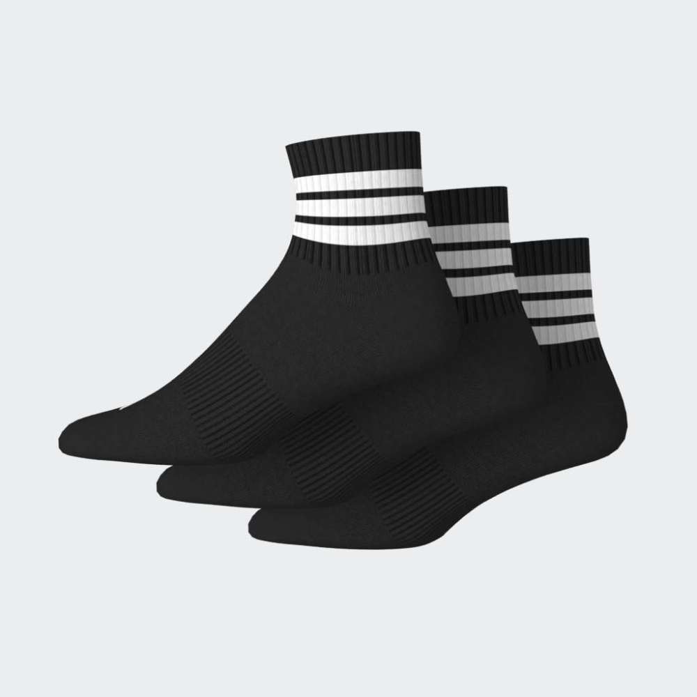 Medias Adidas 3S ESS C Mid 3P Unisex - Urbano | KC9617 Negro